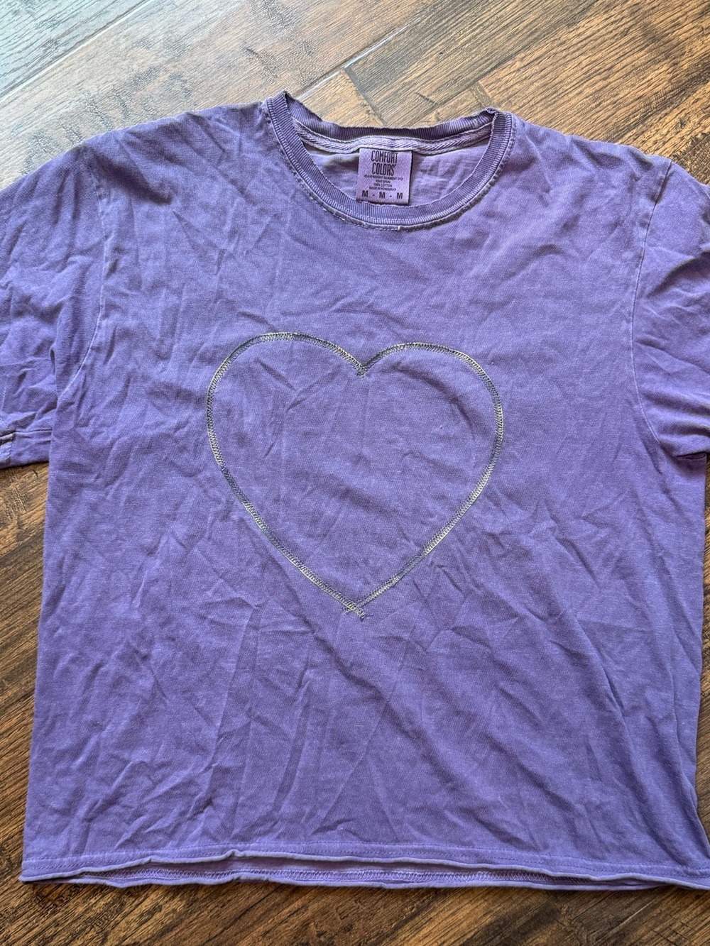 Comfort Colors Purple Heart Tee for Kids